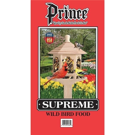 Prince Wild Bird Seed Prince Wild Bird Seed 001685 15 lbs Supreme Wild Bird Feed Red Bag; Red 1685